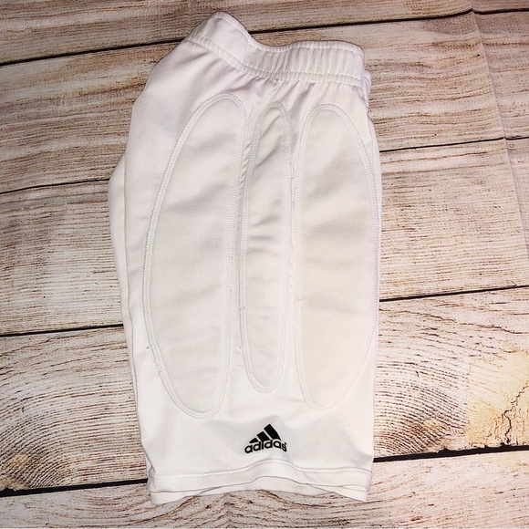 Adidas Girl’s White and Pink Climalite Softball Sliding Shorts Size M - Picture 7 of 7